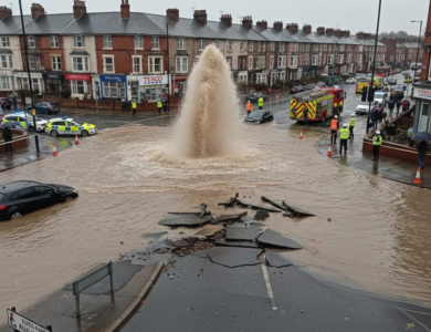 stockport road major leak