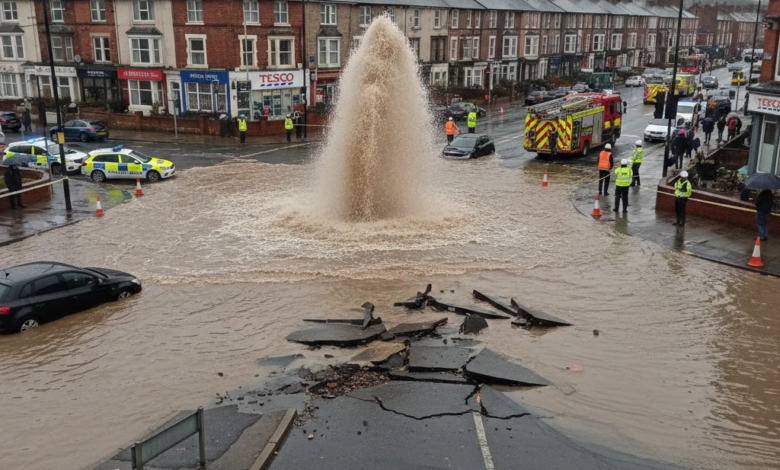 stockport road major leak